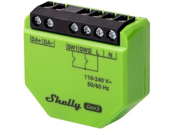 Shelly DALI Dimmer Gen3 - WiFi DALI styring