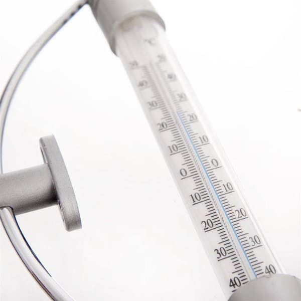 Modern utomhusfönstermometer för ett 24 cm fönster (silver)