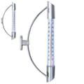 Miniatyrbild 1 av 3: Modern utomhusfönstermometer för ett 24 cm fönster (silver)