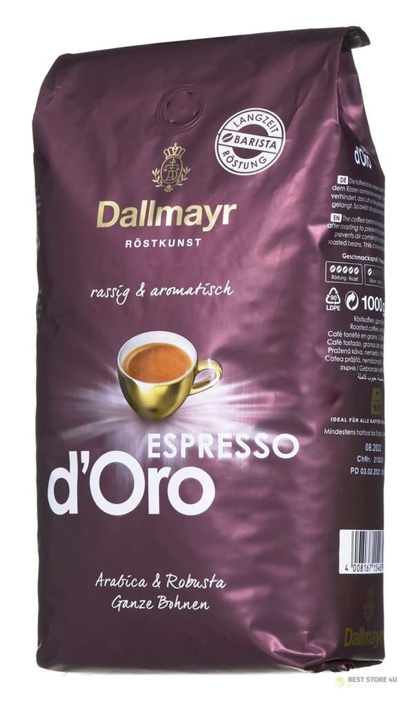 DALLMAYR ESPRESSO D'ORO KAFFEBÖNOR 1000 G
