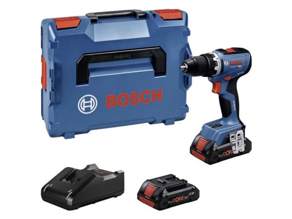 BOSCH BORE-/SKRUEMASKINE GSR18V-65 2X4AH PC LB