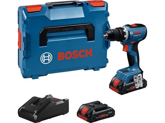 BOSCH BORE-/SKRUEMASKINE GSR18V-65 2X4AH PC LB