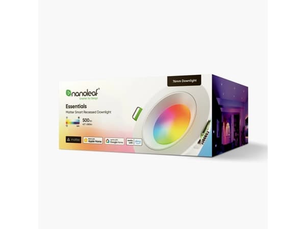 Nanoleaf Essentials Matter - Infälld spotlight - LED - 6 W - 16 miljoner färger/justerbar vit - 2700-6500 K