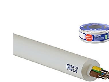 Kabel 3G2,5 mm2 NOIKLX 90 Dca - Installationskabel Lysegrå, Ring 100M - (100 meter)