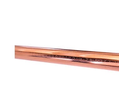 kølekobberrør 1 5/8'' - Længde, 1,74 mm, 5000 mm, 80 bar, EN 12735-1