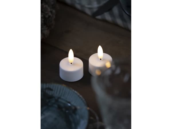 Sirius Sille Fyrfadslys Hvid - 2 stk