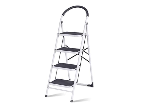 Haushalt 4 Step Steel Ladder Bl-C104 White