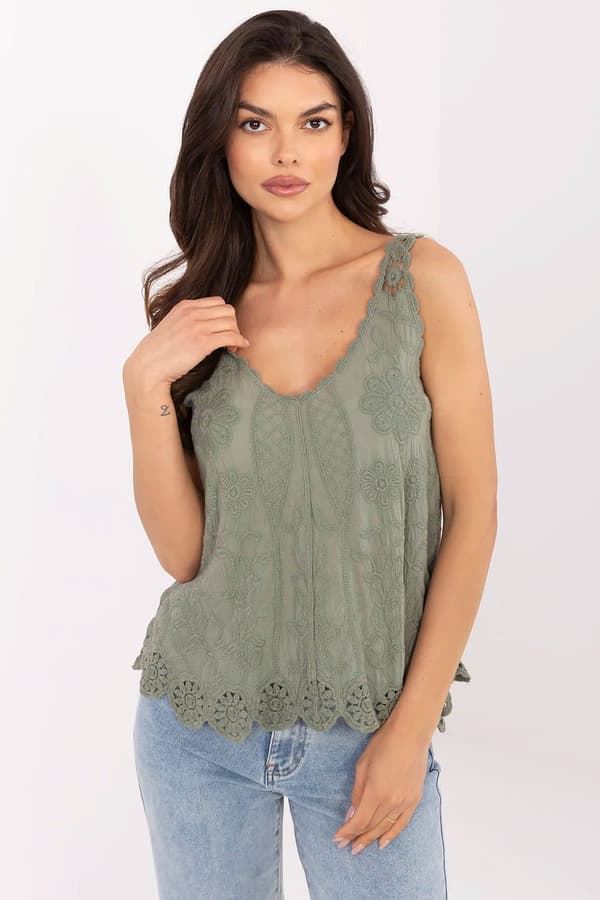 Blouse model 213871 Italy Moda green one-size-fits-all