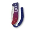 Miniatyrbild 3 av 5: Victorinox 0.9415.D221, Fällkniv med låsblad, Jaktkniv, Clip point, Blå, Röd, 13,6 cm, 18 mm
