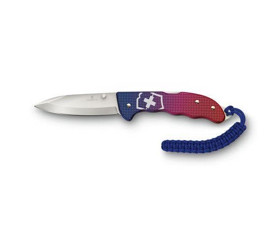 Victorinox 0.9415.D221, Fällkniv med låsblad, Jaktkniv, Clip point, Blå, Röd, 13,6 cm, 18 mm