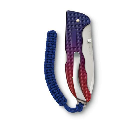 Victorinox 0.9415.D221, Fällkniv med låsblad, Jaktkniv, Clip point, Blå, Röd, 13,6 cm, 18 mm