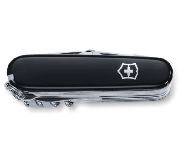 Victorinox Swiss Champ, Taittoveitsi, Monityökaluveitsi, Clip point -terä, Ruostumaton teräs, ABS-synteettinen, Musta, Ruostumaton teräs