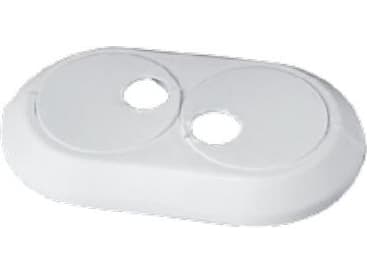 Dubbel maskeringsrosett vit 28 mm (DWZ)