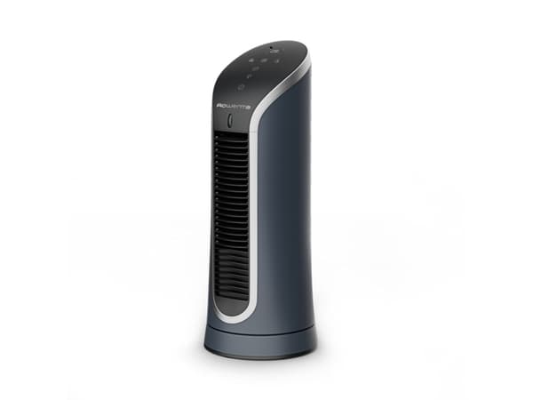 Rowenta Eole Compact VU6220F0, Husholdning tårnventilator, Sort, Bord, 55 dB, 8 t, LED