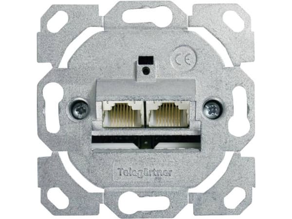 Telegärtner 100022944, 2 x RJ-45, 500 mO, sinkki, sinkki, -40 - 70 °C, 70 mm, 70 mm