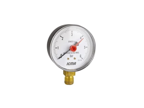 Icma Manometer 63Mm. 1/4. 6 Bar