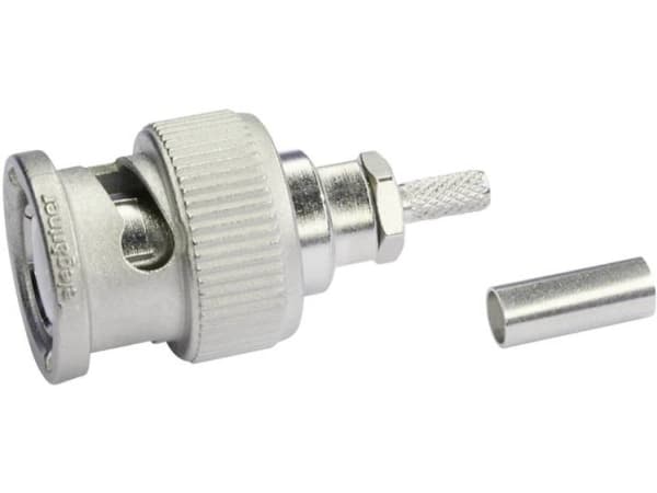 Telegärtner 100023342 100023342 BNC-liitin pistoke, suora 50 ? 1 kpl