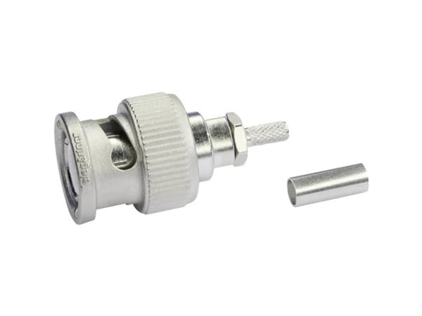Telegärtner 100023342 100023342 BNC-liitin pistoke, suora 50 ? 1 kpl