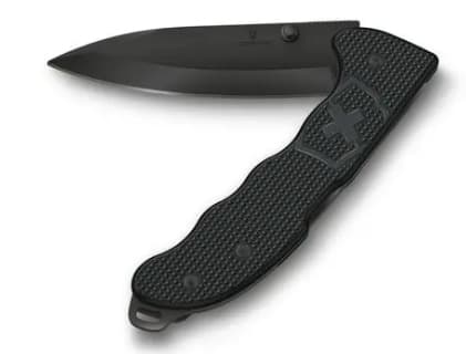 Victorinox Evoke BS Alox, Fällkniv med låsblad, Jaktkniv, Clip point, Svart, 13,6 cm, 18 mm