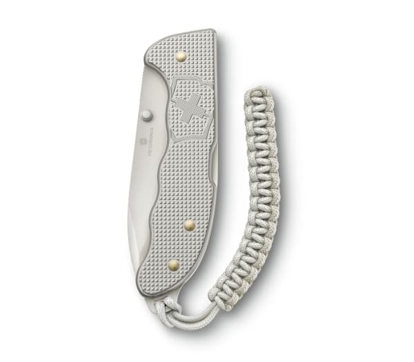 Victorinox Evoke Alox, Fällkniv med låsblad, Drop point, Rostfritt stål, Aluminium Oxide (Alox), Grå, 13,6 cm