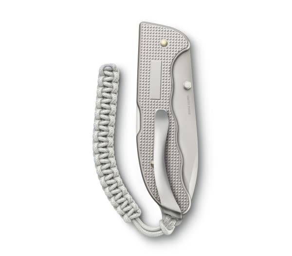 Victorinox Evoke Alox, Fällkniv med låsblad, Drop point, Rostfritt stål, Aluminium Oxide (Alox), Grå, 13,6 cm