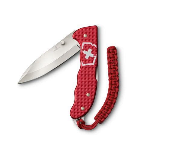 Victorinox Evoke Alox, Fällkniv med låsblad, Jaktkniv, Clip point, Röd, 13,6 cm, 18 mm