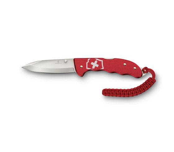 Victorinox Evoke Alox, Fällkniv med låsblad, Jaktkniv, Clip point, Röd, 13,6 cm, 18 mm