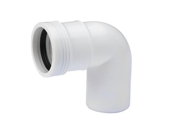 Wavin PP bøjning 88,5 grader Ø 32 mm hvid