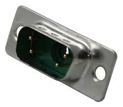 Harting 09 69 111 5051, D-Sub 1, Grön, Metallisk, Polyester, Stål, Termoplastisk harts, Plåtburk, Kopparlegering, 5 A