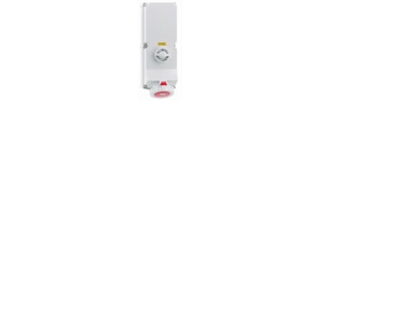 BALS CEE Stikkontakt H6 400V 125A 5 polet, rød BxH: 180x460mm IP67, polyamid