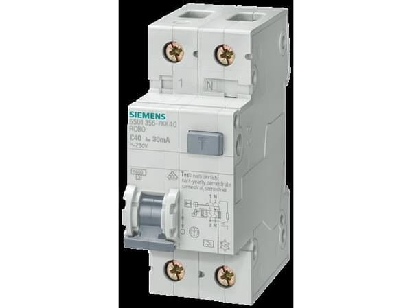 Siemens 5SU1356-6KK16, Vikavirtasuoja, Tyyppi A, 6000 A, IP20, 230 V