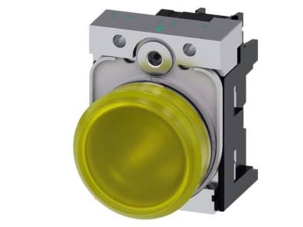 Siemens 3SU1152-6AA30-1AA0, Gul, IP20, CCC, CSA, UL, EAC, CE, 24 V, 2,2 cm, 2,2 cm
