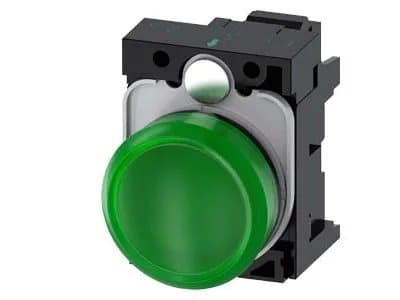 Siemens 3SU1106-6AA40-3AA0, 30 mm, 60 mm, 80 mm, 1 styck, Grön, Tjeckien