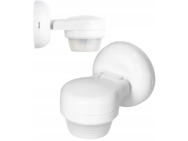 Liiketunnistin 360st. IP65, 1200W, max. kantama 24m, valkoinen