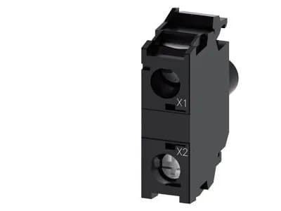 Siemens 3SU14011BG601AA0, Belysning, Skru, Sort, LED, IP40 IP20, AC, DC