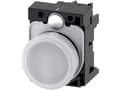 Miniatyrbilde 3 av 4: Signallampe 22mm ru pla hv lin glat 230V