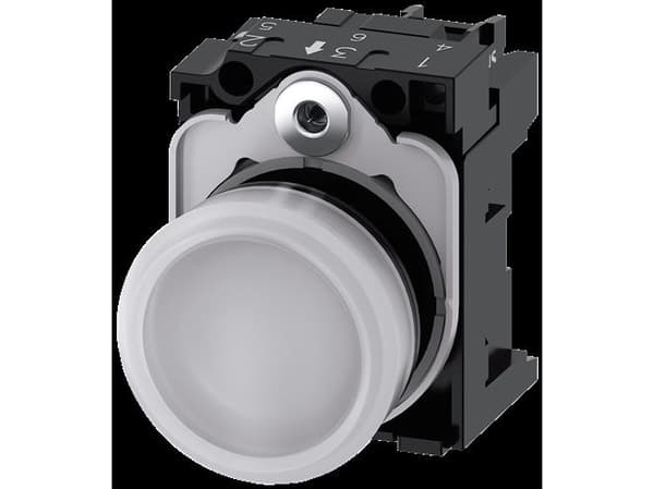 Signallampe 22mm ru pla hv lin glat 230V