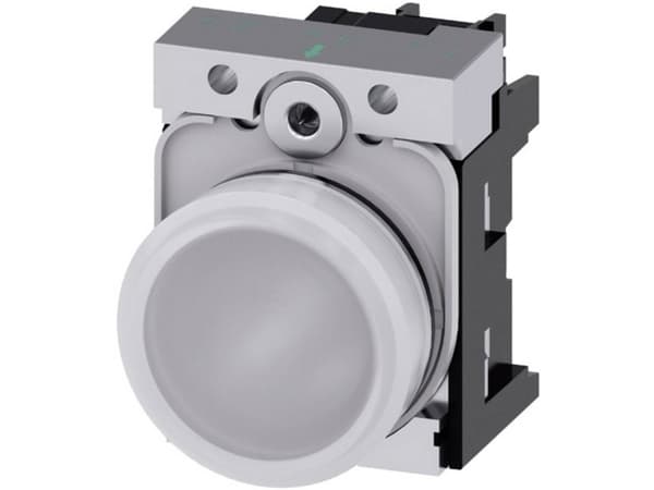 Signallampe 22mm ru met højgl hv gl 230V