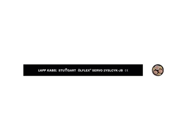 LAPP ÖLFLEX® SERVO 2YSLCY-JB Servokabel 3 x 2,5 mm² + 3 G 0,5 mm² Svart 36440/100 100 m