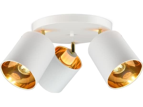 Orno BATI taklampe, vegg-tak armatur, maks. 3x60W, E27, hvit