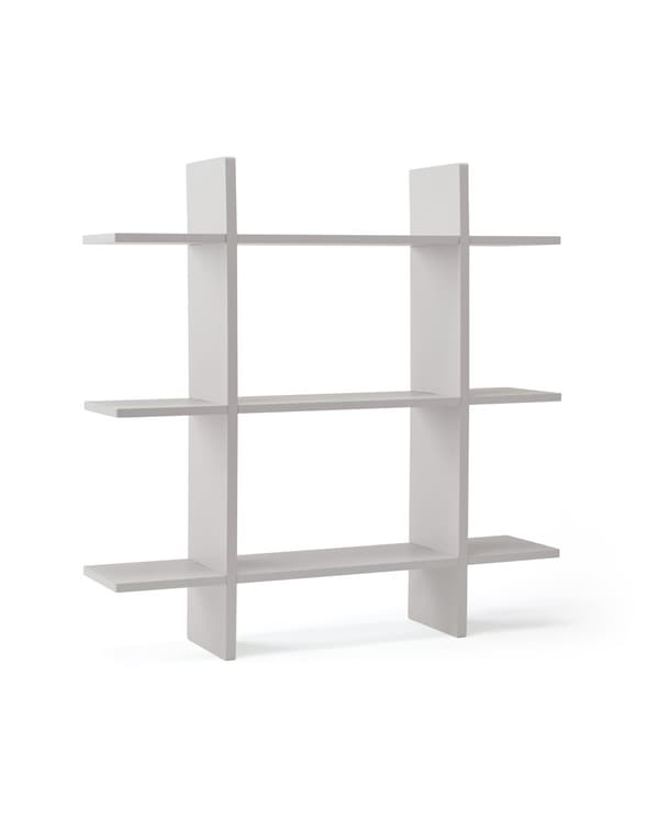 Kids Concept - Wall Shelf 3 Level STAR - Grey - 0x15x70 cm
