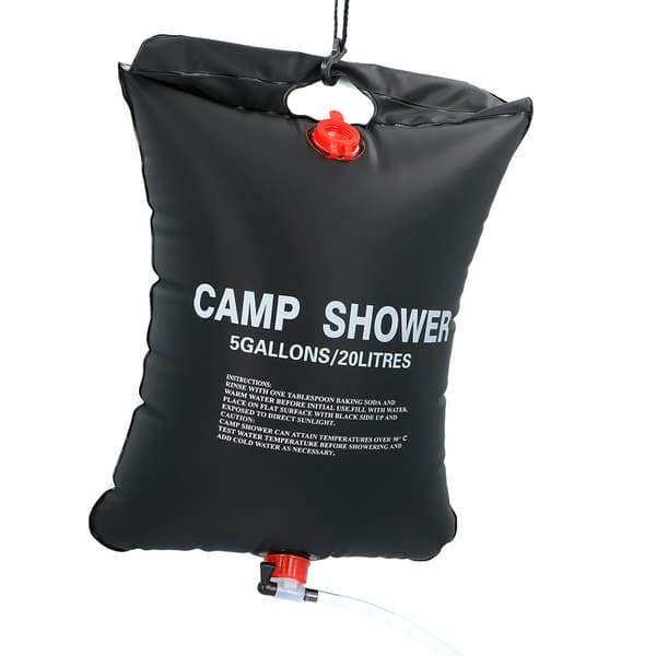 Soluppvärmd campingdusch 20 liter för varma duschar utomhus