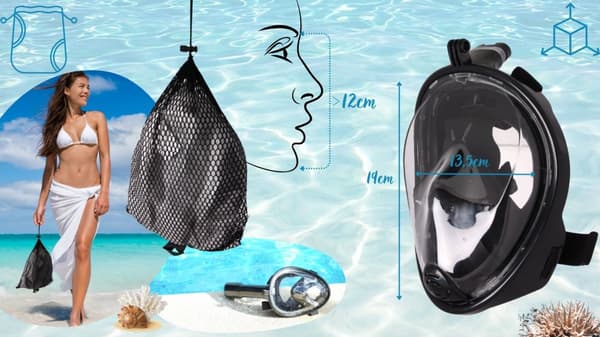 Helmask för snorkling