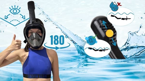 Helmask för snorkling