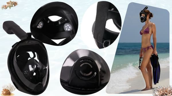 Helmask för snorkling