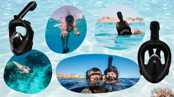Helmask för snorkling