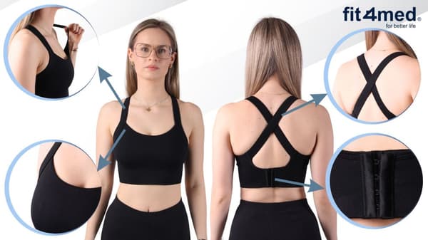 Sport-bh fitness-bh träningstopp dam M mjuk och bekväm