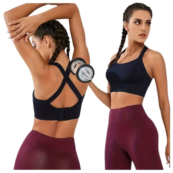 Sport-bh fitness-bh träningstopp dam M mjuk och bekväm
