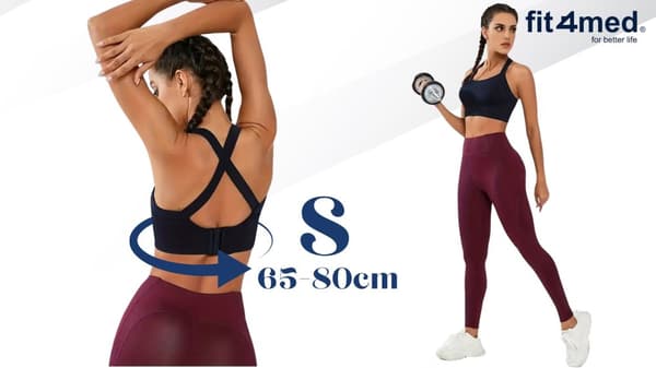 Sports-bh fitness-bh træningstop dame L blød og behagelig