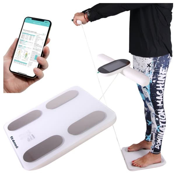 WOBELL-vaaka kehonkoostumusanalyysillä, valkoinen älykäs Bluetooth-yhteys puhelimeen